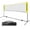 Yellow, variant on Badminton Net Set Portable Sports Set for Badminton Tennis Kids Volleyball Pickleball Easy Setup Nylon Net with Poles for Indoor Outdoor Court,10FT