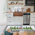thumbnail image 4 of Kitchen Rugs and Mats Set of 2 Christmas Farmhouse Pig Cow Cock Black Plaid Kitchen Sink Mat,Non-Slip Area Runner Rug,Washable Floor Mat for Home Dining Room Office 18"x30"+18"x48", 4 of 6