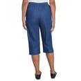 thumbnail image 2 of Alfred Dunner Womens Petite  Relaxed Fit Denim Capri, 2 of 3