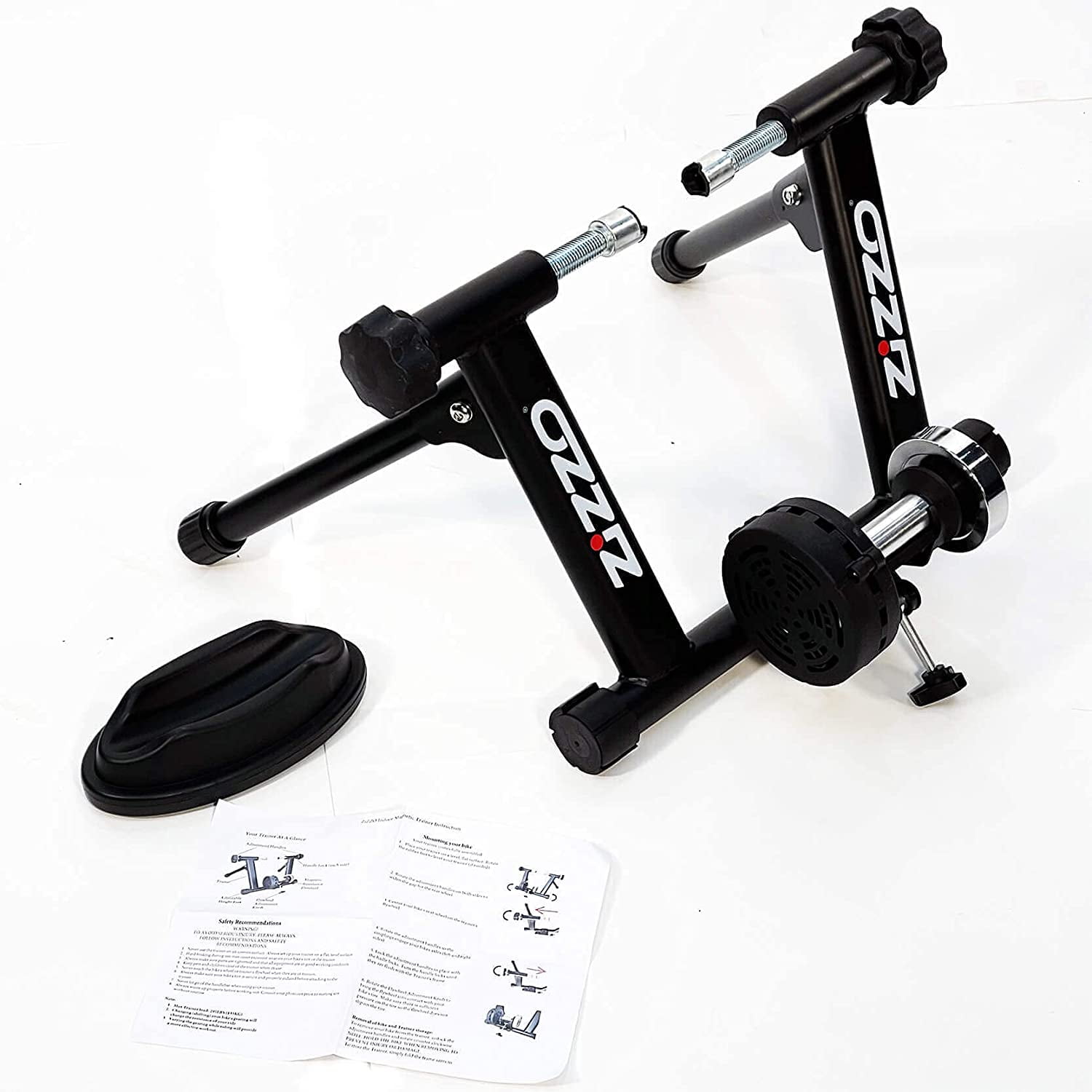 Folding Bicycle Indoor Trainer with Front Wheel Riser Block FITS 20