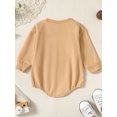thumbnail image 4 of Bagilaanoe Newborn Baby Girl Oversized Romper Sweatshirt Long Sleeve Bodysuits Print Pullover 3M 6M 12M 18M Infant Casual Tee Tops, 4 of 9