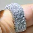 thumbnail image 4 of K-KED Fashion Gift 925 Silver Filled Ring Women Delicate Jewelry Wedding Ring Sz 6-10-10, 4 of 6