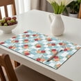thumbnail image 6 of Placemat, Pioneer Flower Floral Print Pattern Place Mats Table Mat Set Of 2, PVC Washable Placemats for Party Kitchen Dining Decoration, 18x12 Inch, Fade Resistant, 6 of 6