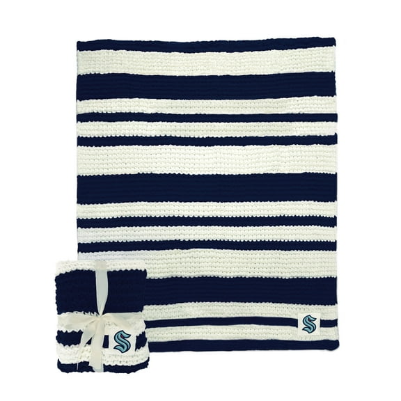 Seattle Kraken 50" x 60" Cable-Knit Throw Blanket