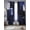 Blue, variant on Sage Green Black Sheer Curtains 84 Inch Length 2 Panels Set, Modern Abstract Art Botanical Voile Window Treatment Rod Pocket Curtains Sheers Drapes for Bedroom/Living Room/Kitchen 52"x84"x2