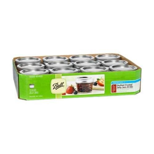 Ball Quilted Crystal Jelly 4 oz Mason Jars - Walmart.com - Walmart.com