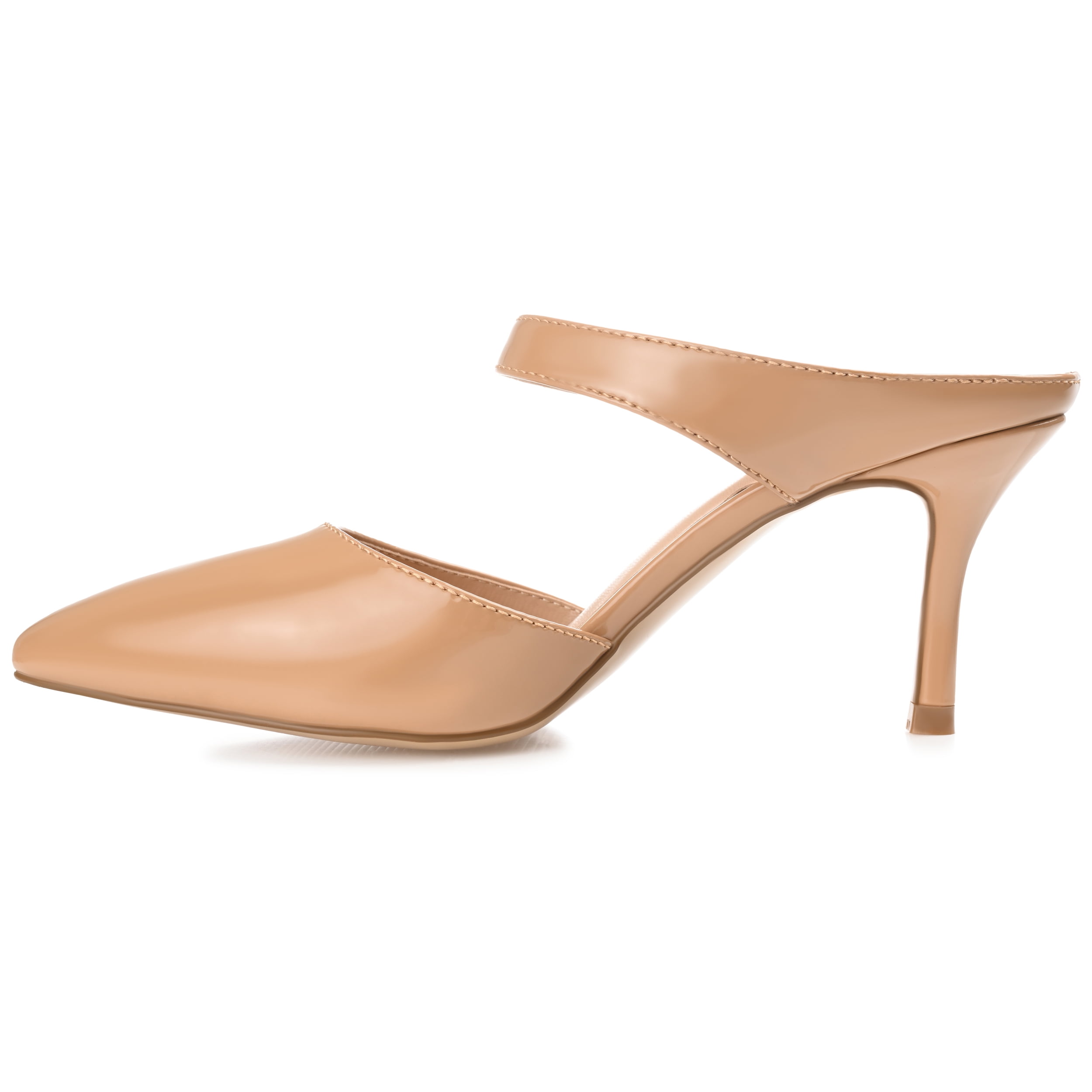 Journee Womens Maevali Mules Mid Stiletto Pointed Toe Pumps