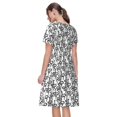 thumbnail image 2 of Bixox Robe d'Été à Manches Courtes pour Femmes Robe Ample Longueur Genou avec Poches-Serpent, 2 of 7