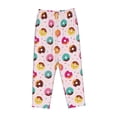 thumbnail image 6 of Uemuo Colorful Donuts Pattern Women's Wide Leg Palazzo Lounge Pants with Pockets Light Weight Loose Comfy Casual Pajama Pants-XX-Large, 6 of 9