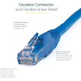 thumbnail image 4 of StarTech 7.5m CAT6 Ethernet Cable, Blue Snagless Gigabit, 100W PoE UTP 250Mhz Category 6 Patch Cord UL Certified Wiring/TIA, 4 of 8