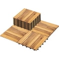 thumbnail image 4 of Yangming 27PCS Interlocking Deck Tiles Wood Waterproof Outdoor Flooring, 4 of 9