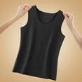 thumbnail image 4 of Women's Cold Weather Thermal Underwear Tank Top - Fleece Sleeveless Warm Undershirt, Essential Base Layer for Daily & Inner Wear Black L, 4 of 9