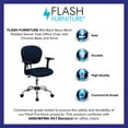 thumbnail image 3 of Flash Furniture Mid-Back Navy Mesh Padded Swivel Task Office Chair with Chrome Base and Arms, 3 of 6