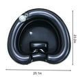 thumbnail image 5 of Soumake Inflatable Hair Washing Basin Portable Shampoo Basin with Wide Neck Opening Heart-shaped Shampoo Bowl for Bedridden Elderly Disabled Injured, 5 of 7