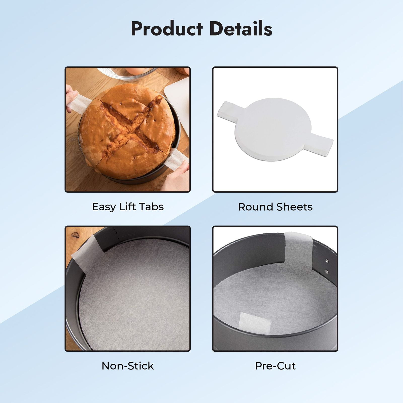 Baker's Mark 8 Round Dry Wax Parchment Pan Liner - 1000/Case
