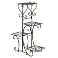 thumbnail image 4 of 4 Tier Metal Plant Stand - Indoor Outdoor Multiple Flower Pot Holder Shelf Plant Storage Stand, European Style - for Patio Garden Corner Balcony Living Room, 4 of 9