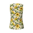 thumbnail image 5 of Lsque Sunflowers And Butterflies Printed Workout Tank Tops for Women, Athletic Sports Tank Tops, Compression Sleeveless Dry Fit Shirts,Sleeveless Yoga Shirt-Large, 5 of 9