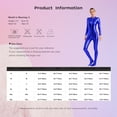 thumbnail image 7 of iixpin Women's One-Piece Gymnastics Leotard Spandex Zentai Unitard Body Suit Dancewear Jumpsuit Gold XL, 7 of 7