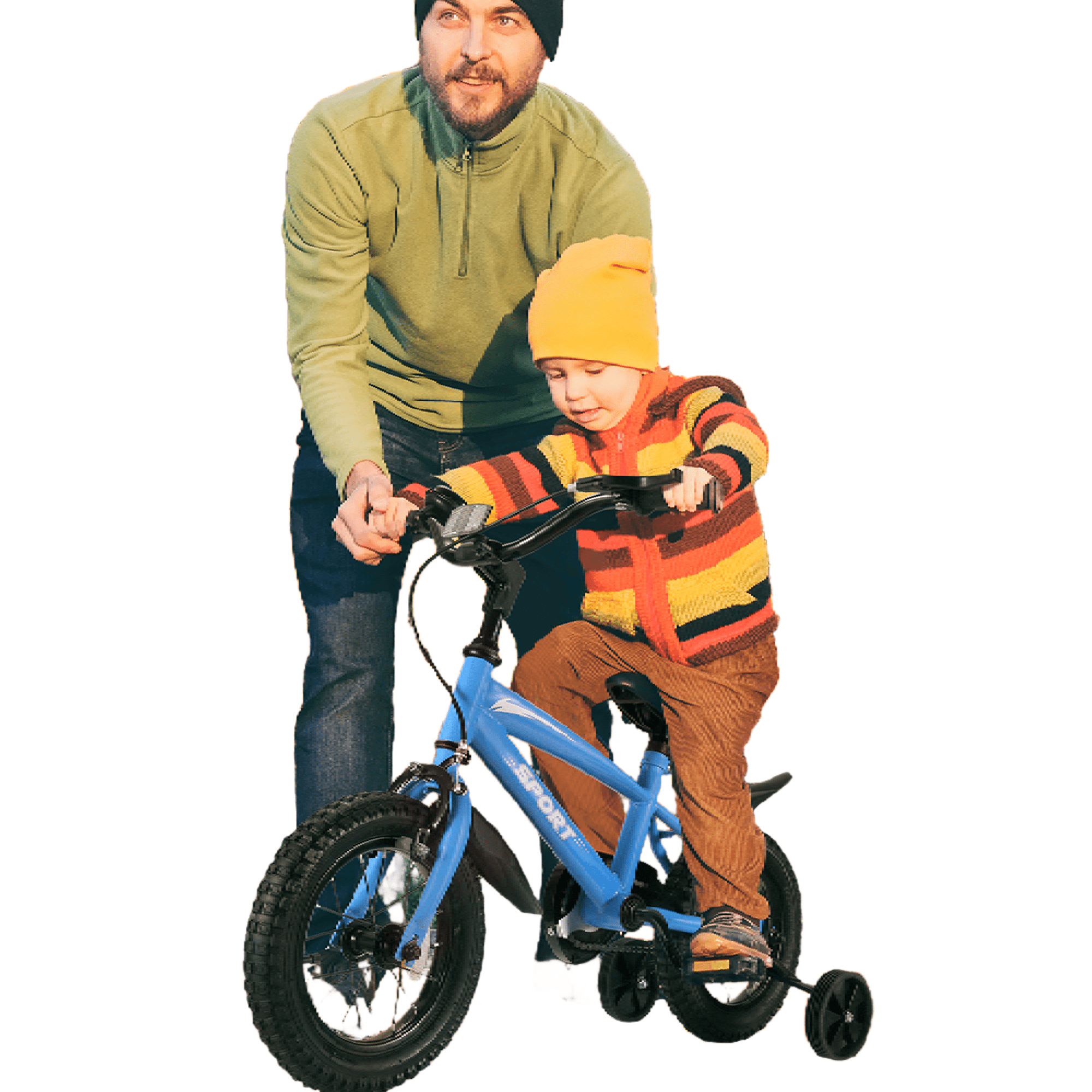 Naipo 12 in Kid Bike Green for Boys Girls with Trainning Wheels Sturdy Frame Adjustable Seat