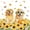 Yellow, variant on Manfei Kawaii Dalmatian Blackout Curtains, Cartoon Rustic Dog Window Curtains Pack of 2 (38x45 Each), White Orange