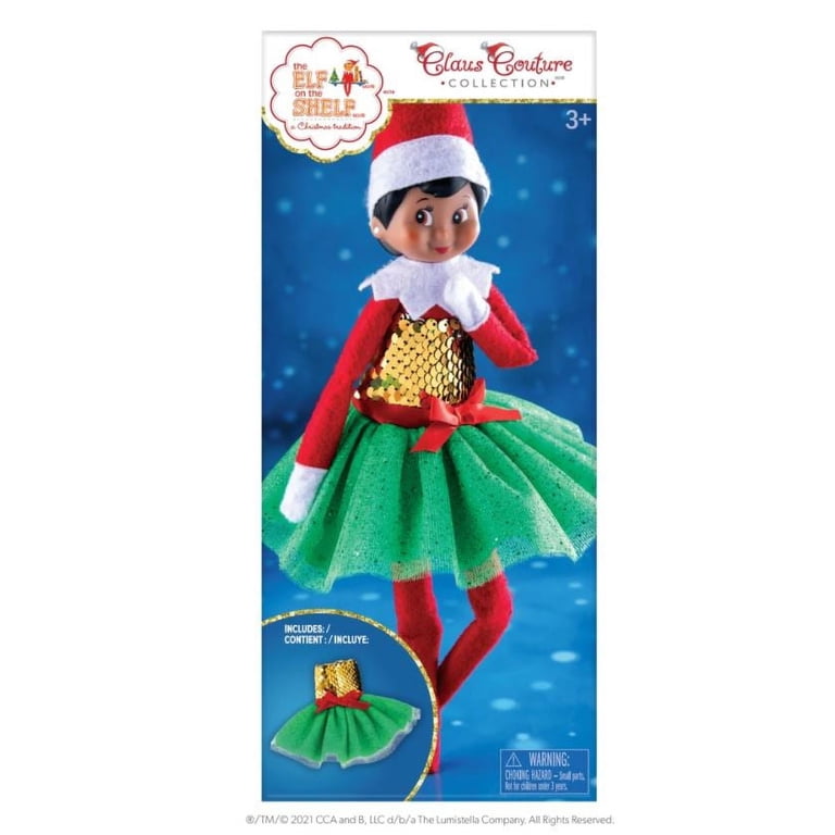 strapless open back dress The Elf on the Shelf Claus Couture Merry Mistletoe Party Dress – The  Rocking Horse Toys main image 0