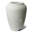 thumbnail image 1 of Algreen 50 Gallon Capacity Sustainable Wicker Rain Harvesting Barrel, White Sand, 1 of 1