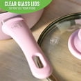 thumbnail image 6 of GreenLife Soft Grip 1QT and 2QT Sauce Pan Set, Pink, 6 of 8