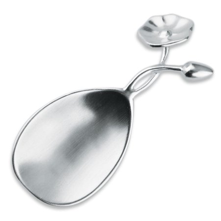 Decorative Silverplate Spoon - Blue Leaves