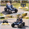 thumbnail image 3 of East doll 24V Ride on Toys for Big Kids, 24V Ride ons Car ATV for Kid with 4×200W Motors, Parent Remote Control, Bluetooth Music, Adjustable Seat, Off Road Kids Electric Car for Ages 3-12, Blue, 3 of 10
