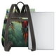thumbnail image 3 of Balery Flying Parrots In Jungle Mochila de Cuero para Mujeres, Gran Capacidad, Bolsa de Viaje Multifuncional, Mochila de Cuero y Bolsa de Hombro para Mujeres, 3 of 4