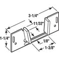 N 6566 Sliding Pocket Door Bottom Guide, 13/8 In. The single pack of x