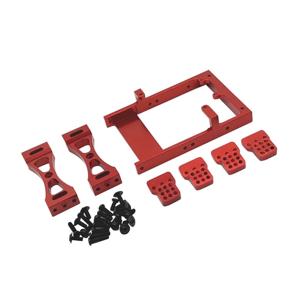 Repuesto para coche RC, fácil de instalar, accesorio de actualización para coche RC D90 D91 D96 MN98 Rojo