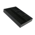 thumbnail image 3 of 4 Caja De Almacenamiento de material cuero De Escritorio De Cuadrícula Portapapeles Bandeja De Joyería Oficina en hogar Oficina Organizador De 2 Colores Negro Macarena 4 ranuras, 3 of 7