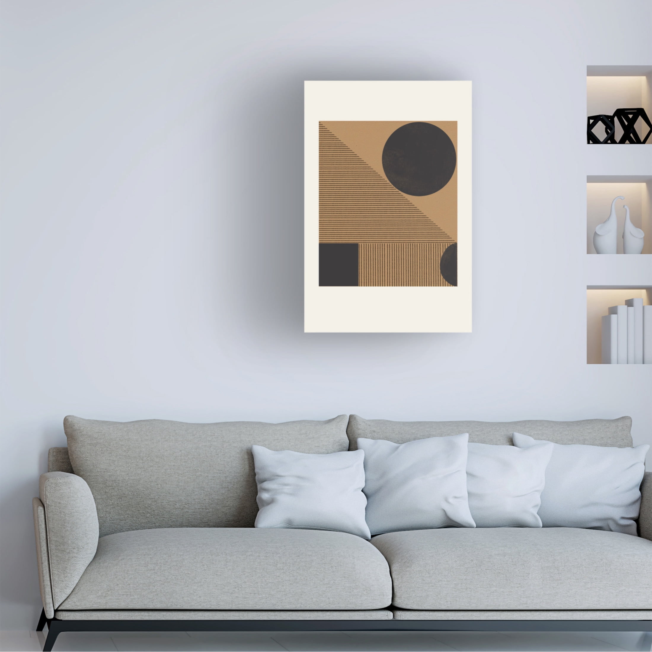 Trademark Fine Art THE MIUUS STUDIO Composition X Canvas Wall Art