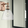 thumbnail image 3 of Innovations Lighting  Bristol Glass - 1 Light 8" Sconce Clear/Antique Copper, 3 of 5