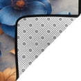 thumbnail image 4 of Area Rugs For Living Room Decor - Elegant Blue Gold Blooms Soft Anti Slip Throw Washable Rugs 5x7 For Bedroom, Indoor Carpet For Bedroom Living Room 80x58In, 4 of 7