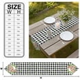 thumbnail image 3 of Bunny Easter Table Runner Linen Burlap Table Runner 72 Inches Long Eggs Spring Floral Black White Plaid Farmhouse Dresser Scarves for Kitchen Island Coffee Dining Party Wedding Holiday Decor 14"x72", 3 of 8