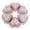 Pink, variant on Silicone Heart Cake Mold Set (2 Pcs) - Large Fluted Ring Cake Pan 6-Cavity Muffin Chocolate Tray - Non-Stick Baking Supplies for Mousse, Jello, Soap