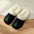 thumbnail image 2 of Roxoni Women’s Christmas Cozy Slippers, Soft Faux Fur Lining, Non-Slip Indoor Outdoor Sole, Customized Holiday Icon Gift, 2 of 4