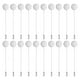 thumbnail image 1 of Uxcell 20-Pack Alfiler de Solapa de Bandeja Redonda Plana, Alfileres de Boutonnieres de Aleación para Insignia de Traje/Sombrero/Corbata/Bufanda [3", Tono Plateado], 1 of 1