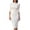 White, variant on Mlkoz Formal Dresses for Women Solid Color 3/4 Sleeve Bodycon Midi Dress For Work