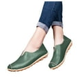 thumbnail image 5 of Caqnni Women's Penny Loafers & Slip-ons Shoes Ladies Business Dressy Casual Flats Leather Driving Moccasins Comfortable Work Walking Shoes Dress Shoes (Dark Green,40), 5 of 7