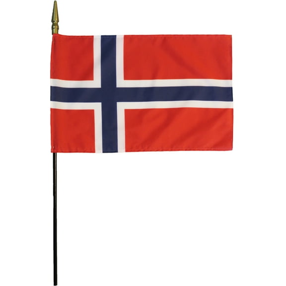 Norway - 8"X12" Stick Flag