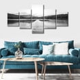 thumbnail image 2 of TISHIRON 5PCS Framed Canvas Wall Art Set,50"x24" Lake and Bridge Canvas Art Decor, 2 of 7