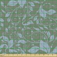 thumbnail image 2 of Ambesonne Leaves Fabric by the Yard Upholstery, Wrapping Style Abstract Leaf, 5 Yards, Ceil Blue Reseda Green, 2 of 5