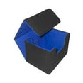 thumbnail image 4 of Caja de Baraja de Cartas Coleccionables, Caja de Almacenamiento de Tarjetas de Béisbol, Organización de Fundas de Tarjetas, Caja de Almacenamiento de Negro y azul, 4 of 8