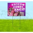 thumbnail image 1 of Cotton Candy Taco (18" x 24") Yard Sign, Includes Metal Step Stake, 1 of 6