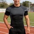 thumbnail image 2 of JAJAHO Mens Running Shirts Short Sleeve Workout Athletic Slim Fit Crewneck T Shirt Wicking Breathable Lightweight Sportswear Summer Tees Trendy Tops, 2 of 4
