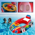 thumbnail image 4 of Flotadores de piscina para niños, volante inflable, flotador de agua con asa, anillo de natación para bebés de 1 a 2 años, 4 of 10