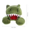 thumbnail image 3 of Almohada de cuello con capucha de dinosaurio, peluche de dibujos animados, almohada de viaje, muñeco de peluche para niños y adultos., 3 of 6